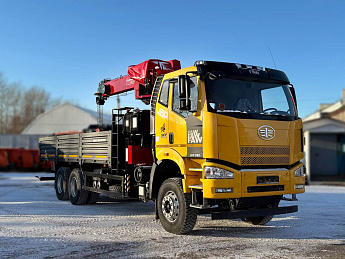 Бортовой FAW CA3250 с КМУ HORYONG HRS216_0